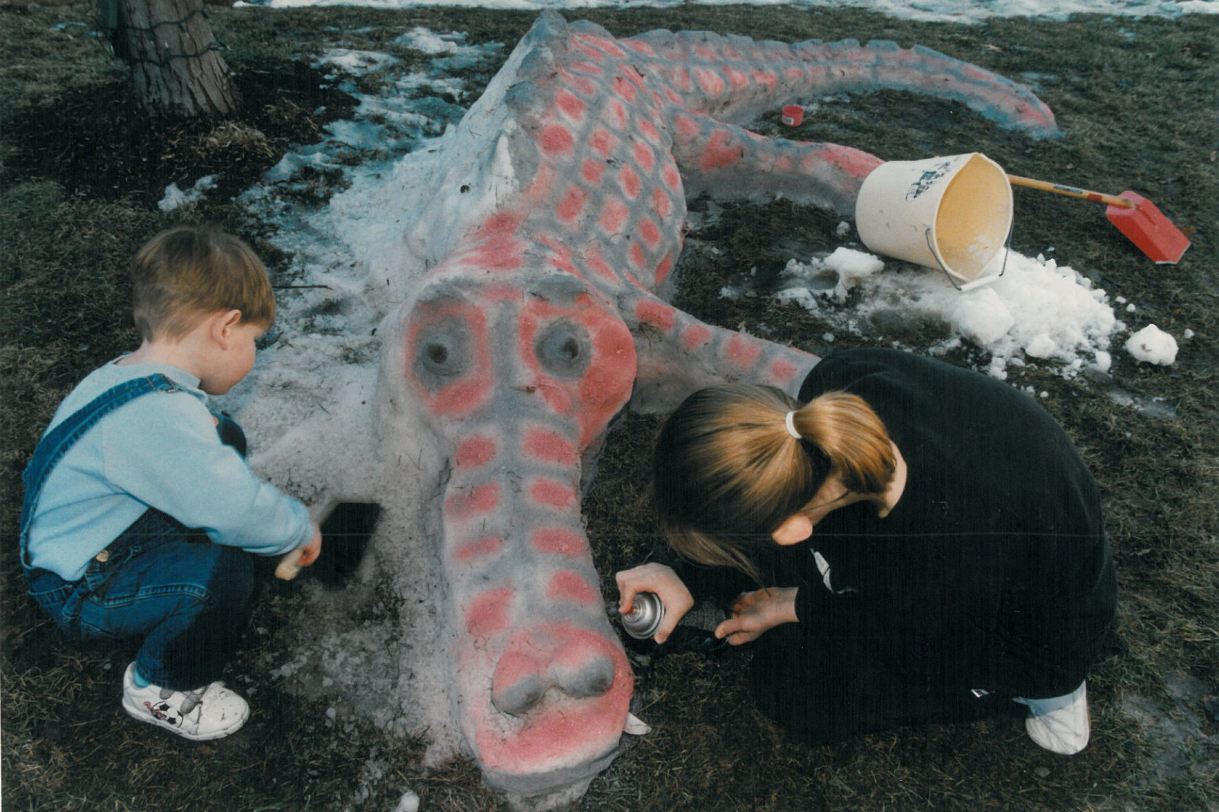 Snow alligator